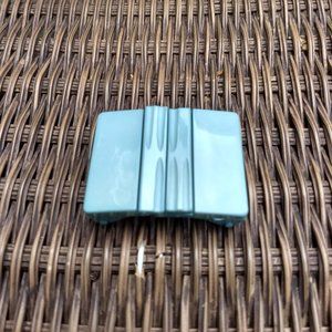 3/$25 vintage 80s DIY no sew green belt buckle clasp